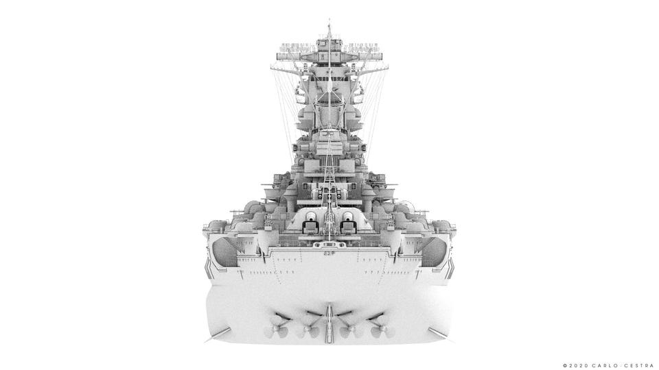Japanese Battleship Yamato Spiral Notebook by Carlo Cestra - Pixels